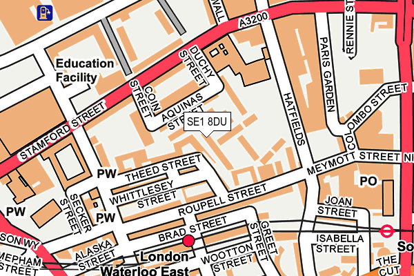 SE1 8DU map - OS OpenMap – Local (Ordnance Survey)