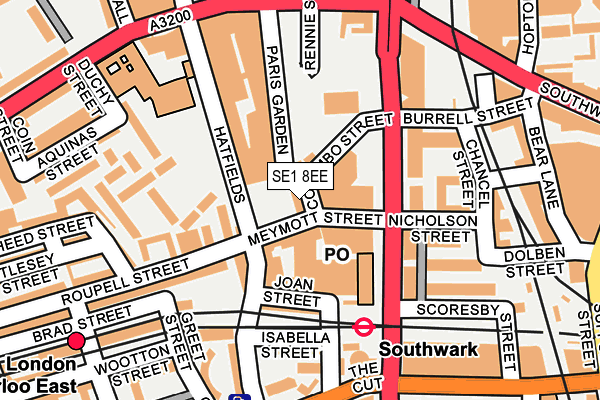 SE1 8EE map - OS OpenMap – Local (Ordnance Survey)