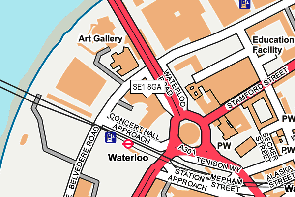 SE1 8GA map - OS OpenMap – Local (Ordnance Survey)