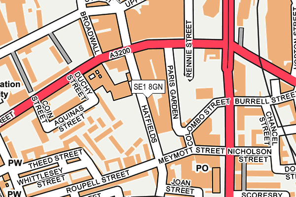 SE1 8GN map - OS OpenMap – Local (Ordnance Survey)