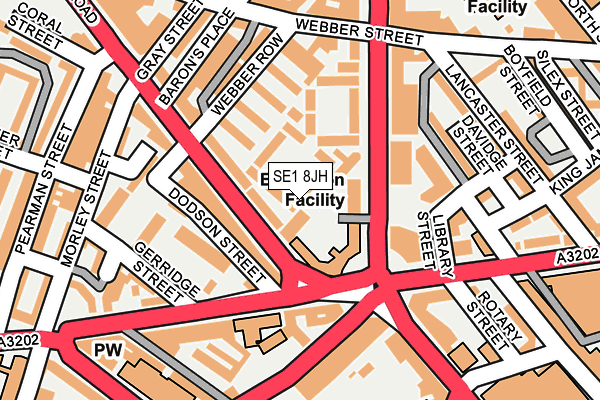 SE1 8JH map - OS OpenMap – Local (Ordnance Survey)