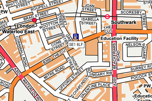 SE1 8LF map - OS OpenMap – Local (Ordnance Survey)