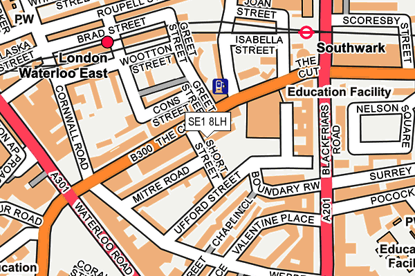 SE1 8LH map - OS OpenMap – Local (Ordnance Survey)