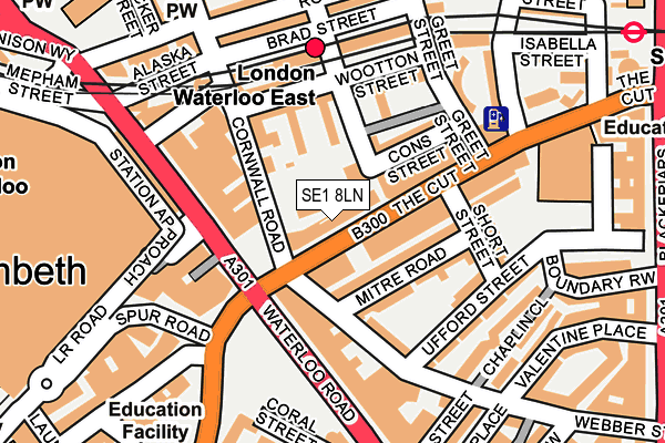 SE1 8LN map - OS OpenMap – Local (Ordnance Survey)