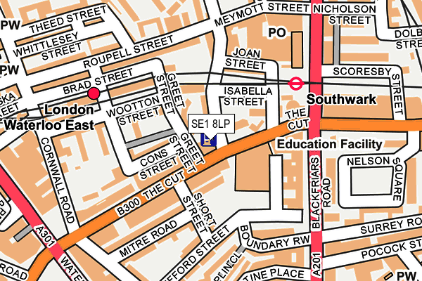 SE1 8LP map - OS OpenMap – Local (Ordnance Survey)