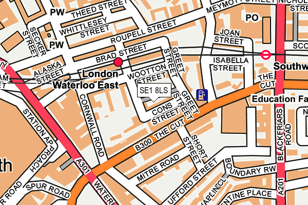 SE1 8LS map - OS OpenMap – Local (Ordnance Survey)