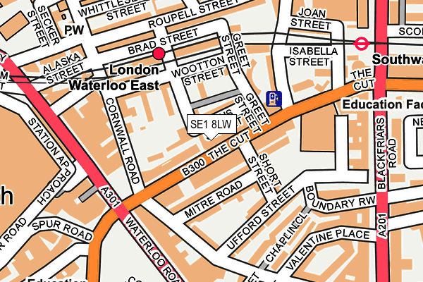 SE1 8LW map - OS OpenMap – Local (Ordnance Survey)