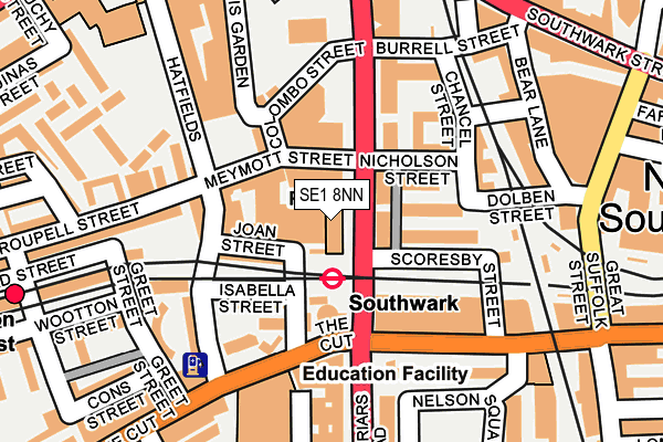 SE1 8NN map - OS OpenMap – Local (Ordnance Survey)