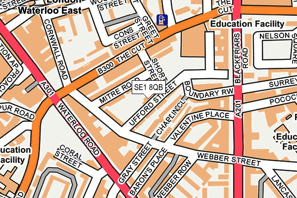 SE1 8QB map - OS OpenMap – Local (Ordnance Survey)