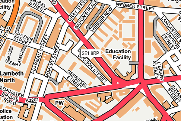 SE1 8RP map - OS OpenMap – Local (Ordnance Survey)