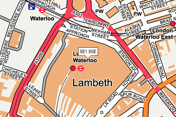 SE1 8SE map - OS OpenMap – Local (Ordnance Survey)