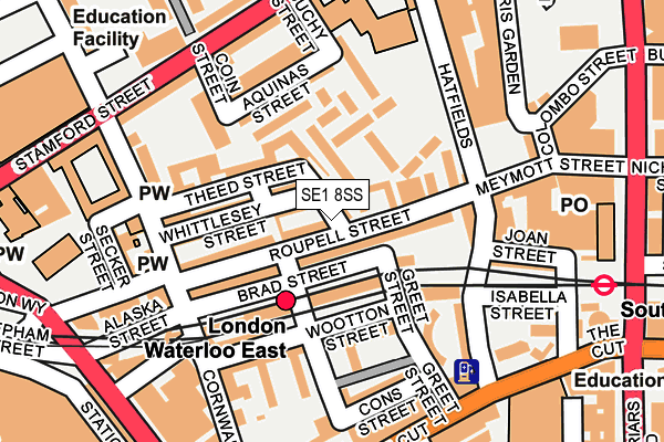 SE1 8SS map - OS OpenMap – Local (Ordnance Survey)