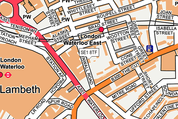 SE1 8TF map - OS OpenMap – Local (Ordnance Survey)