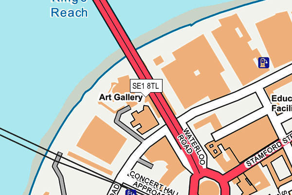 SE1 8TL map - OS OpenMap – Local (Ordnance Survey)