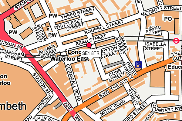 SE1 8TR map - OS OpenMap – Local (Ordnance Survey)