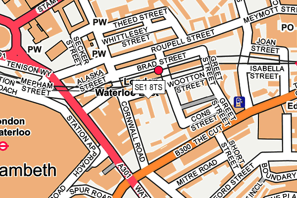 SE1 8TS map - OS OpenMap – Local (Ordnance Survey)