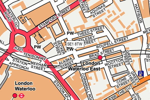 SE1 8TW map - OS OpenMap – Local (Ordnance Survey)