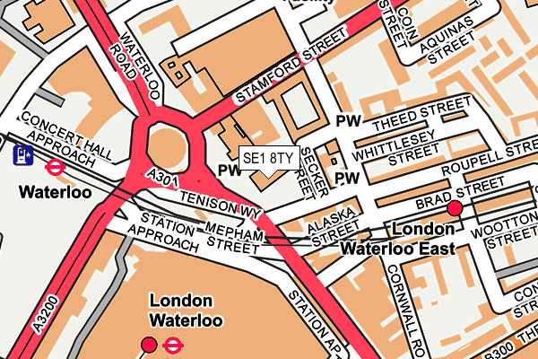 SE1 8TY map - OS OpenMap – Local (Ordnance Survey)