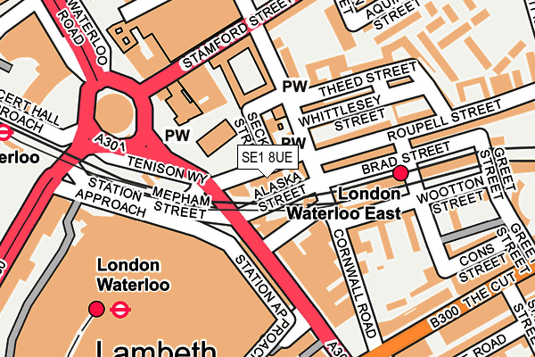 SE1 8UE map - OS OpenMap – Local (Ordnance Survey)