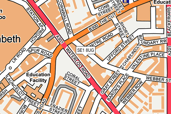 SE1 8UG map - OS OpenMap – Local (Ordnance Survey)