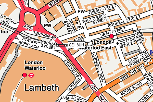 SE1 8UH map - OS OpenMap – Local (Ordnance Survey)