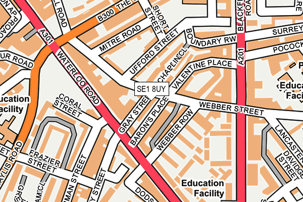 SE1 8UY map - OS OpenMap – Local (Ordnance Survey)
