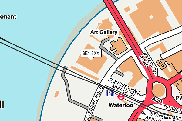 SE1 8XX map - OS OpenMap – Local (Ordnance Survey)