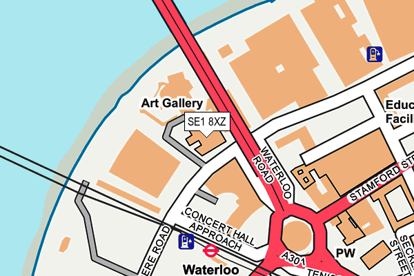 SE1 8XZ map - OS OpenMap – Local (Ordnance Survey)