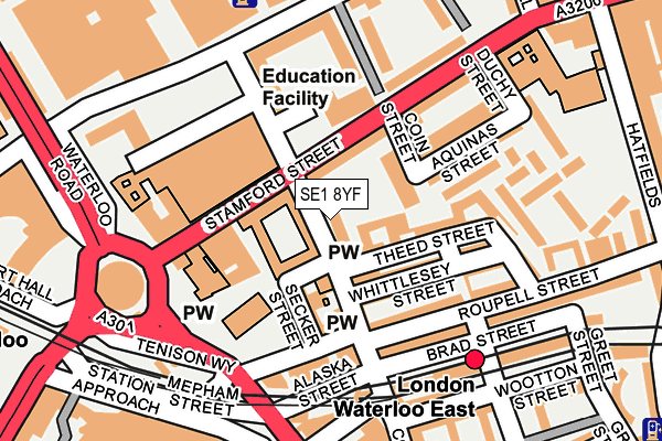 SE1 8YF map - OS OpenMap – Local (Ordnance Survey)