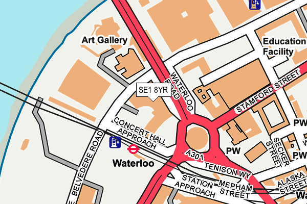 SE1 8YR map - OS OpenMap – Local (Ordnance Survey)