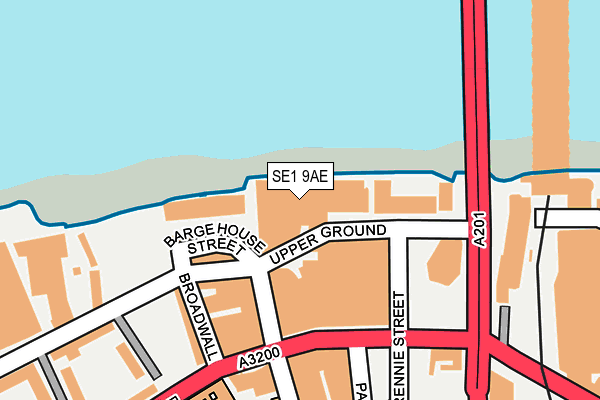 SE1 9AE map - OS OpenMap – Local (Ordnance Survey)