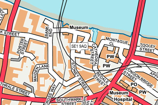 SE1 9AQ map - OS OpenMap – Local (Ordnance Survey)