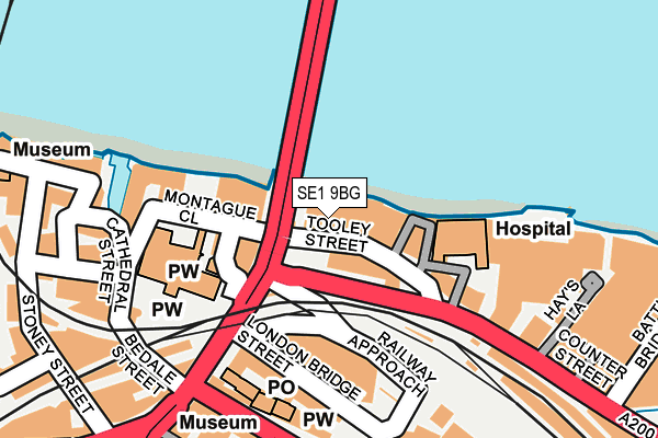 SE1 9BG map - OS OpenMap – Local (Ordnance Survey)