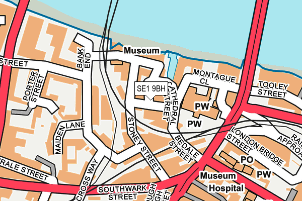 SE1 9BH map - OS OpenMap – Local (Ordnance Survey)