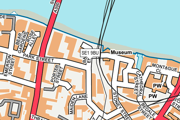 SE1 9BU map - OS OpenMap – Local (Ordnance Survey)