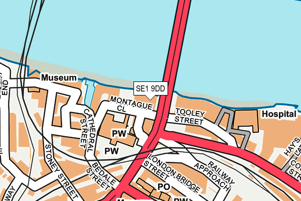 SE1 9DD map - OS OpenMap – Local (Ordnance Survey)