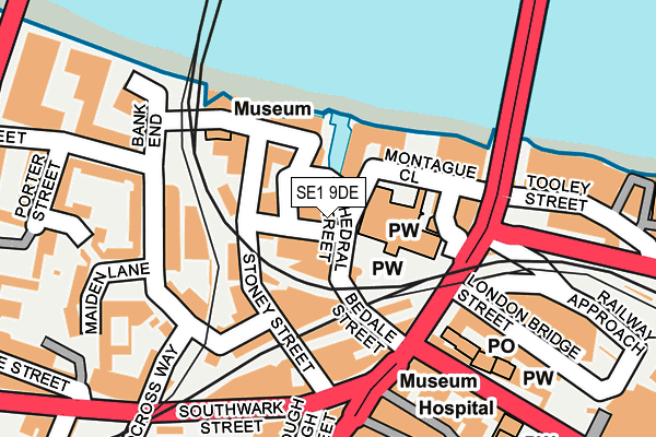 SE1 9DE map - OS OpenMap – Local (Ordnance Survey)