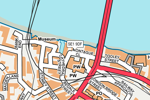 SE1 9DF map - OS OpenMap – Local (Ordnance Survey)