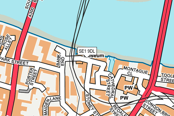 SE1 9DL map - OS OpenMap – Local (Ordnance Survey)