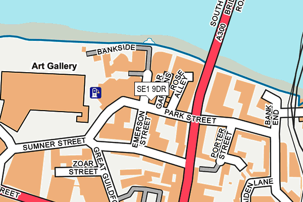 SE1 9DR map - OS OpenMap – Local (Ordnance Survey)
