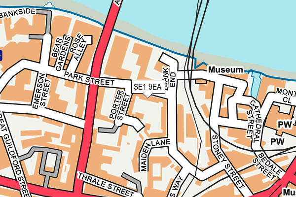 SE1 9EA map - OS OpenMap – Local (Ordnance Survey)