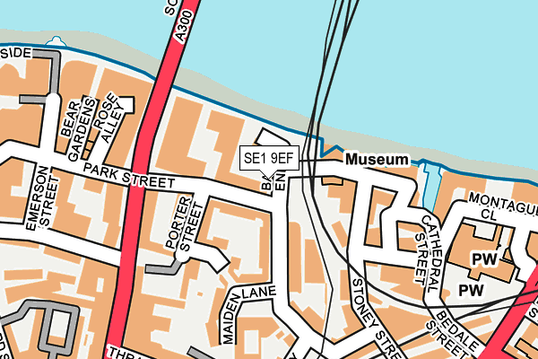 SE1 9EF map - OS OpenMap – Local (Ordnance Survey)