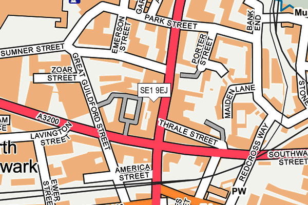 SE1 9EJ map - OS OpenMap – Local (Ordnance Survey)