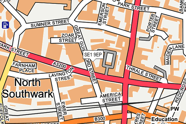 SE1 9EP map - OS OpenMap – Local (Ordnance Survey)