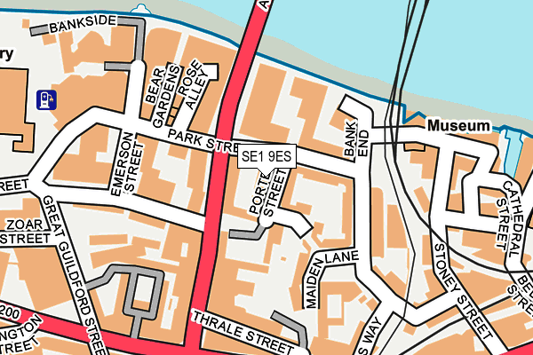 SE1 9ES map - OS OpenMap – Local (Ordnance Survey)