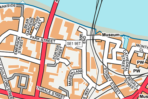 SE1 9ET map - OS OpenMap – Local (Ordnance Survey)