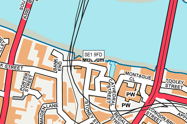 SE1 9FD map - OS OpenMap – Local (Ordnance Survey)