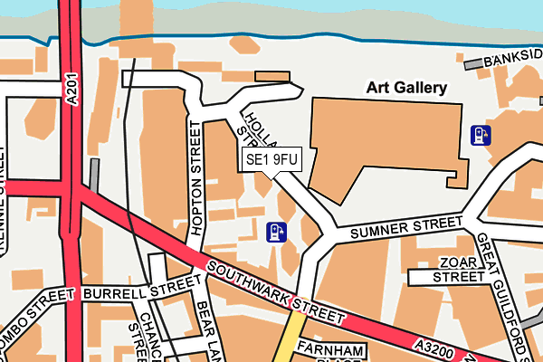 SE1 9FU map - OS OpenMap – Local (Ordnance Survey)
