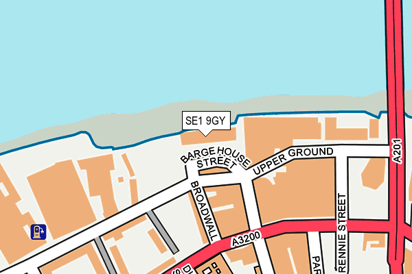 SE1 9GY map - OS OpenMap – Local (Ordnance Survey)