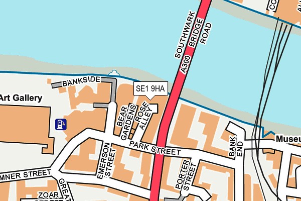 SE1 9HA map - OS OpenMap – Local (Ordnance Survey)